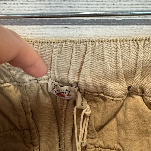 Faherty Women's Khaki Arlie Day Lightweight Cargo Pants Size Small - Picture 4 of 10